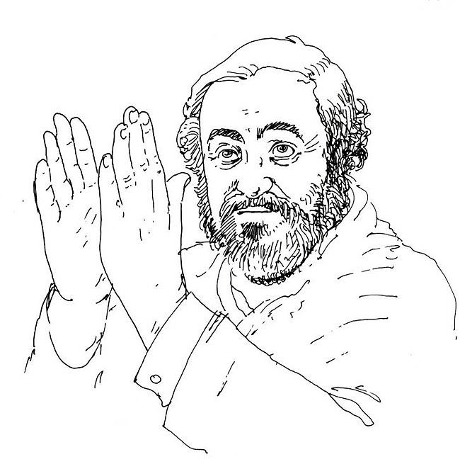 Pavarotti - Illustration von Jon Mincu, Fine-Press-Atelier, Berlin - Künstler, Illustrator, Zeichner, Maler für Kunst, Wissenschaft, Belletristik und Kinderbücher